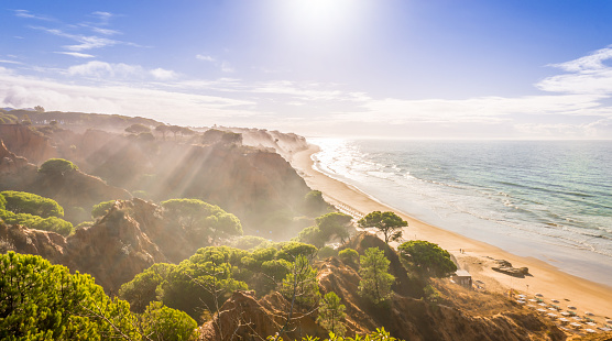 Falesia beach is located in the region of Algarve, Portugal. It is one of the most touristic and beautiful beaches of the region.