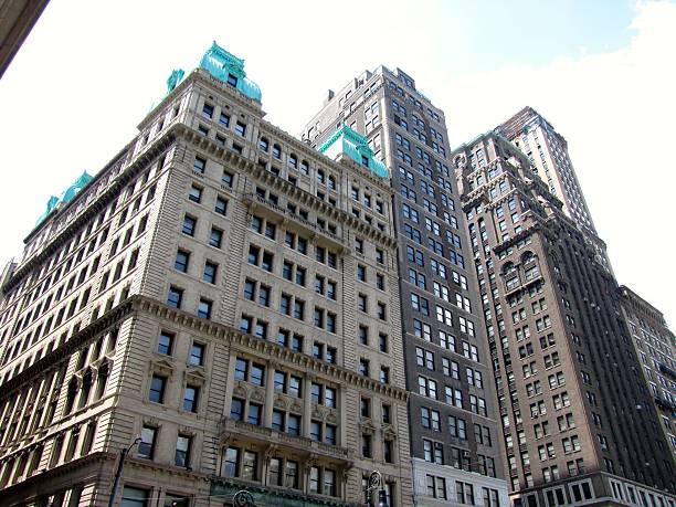 istock Looking Up at Brooklyn, New York Downtown Buildings. 497802696