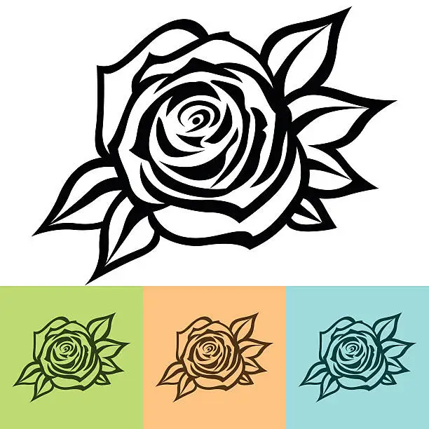Vector illustration of Rose illustration - VECTOR