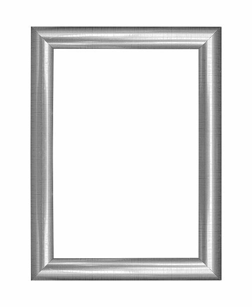 istock Wooden silver frame vintage isolated background, use clipping pa 497808358