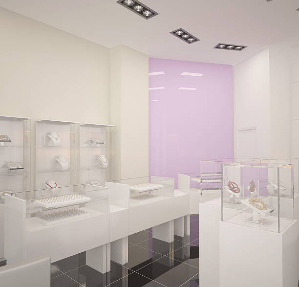 istock 3d rendering of a jewelry store interior design 497810152