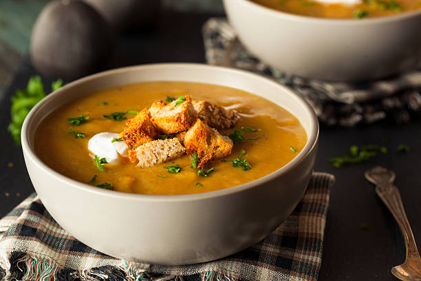 istock Homemade Hot Butternut Squash Soup 497812922