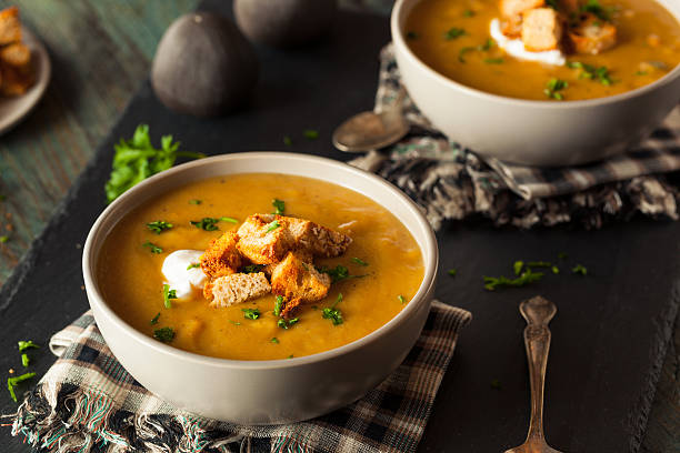 istock Homemade Hot Butternut Squash Soup 497812968