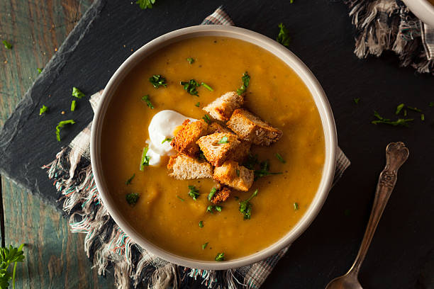 istock Homemade Hot Butternut Squash Soup 497813080
