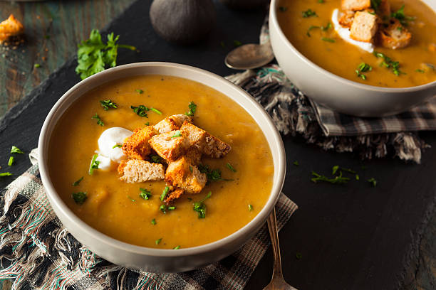 istock Homemade Hot Butternut Squash Soup 497813166