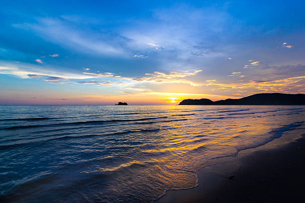 istock Sunset with blue sky at Laemsing beach , Chanthaburi THAILAND 497815158