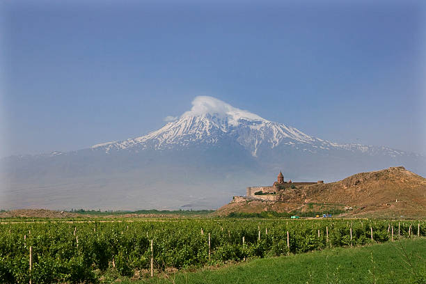 아라라트 산 - caucasus mountains caucasus mountain range mountain 뉴스 사진 이미지