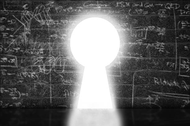 istock keyhole in the wall,idea concept 497824898