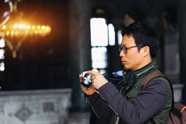 Korean man in Hagia Sophia
