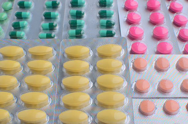 istock Colorful medicine tablet. 497827204