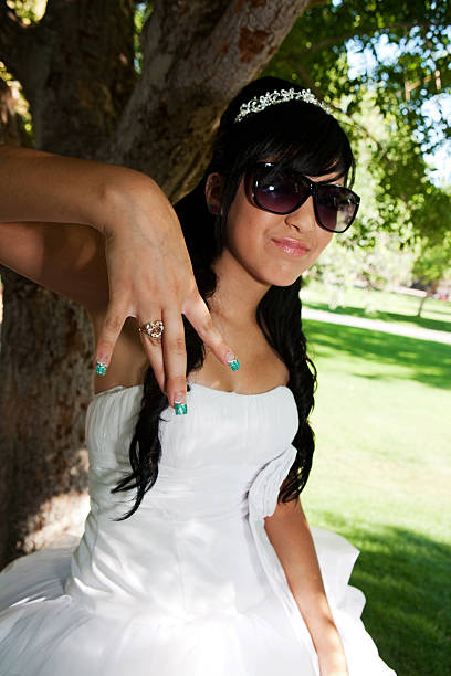 Quinceanera Birthday Girl stock photo