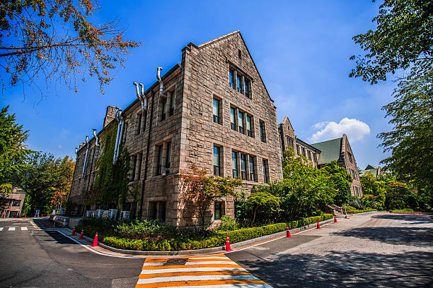Old style school building in Korea