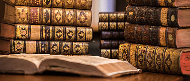 istock Close-up of books in library 497830444