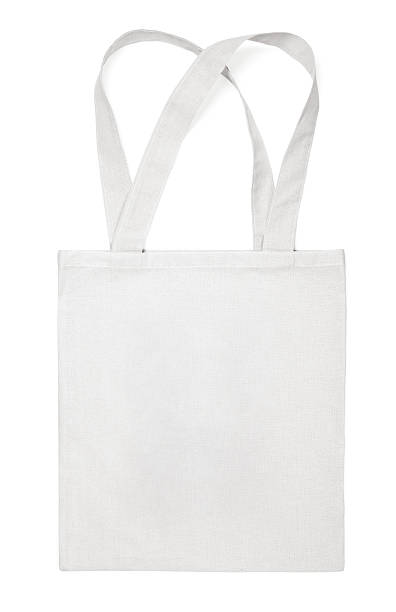 istock Fabric cotton eco bag on white 497832156