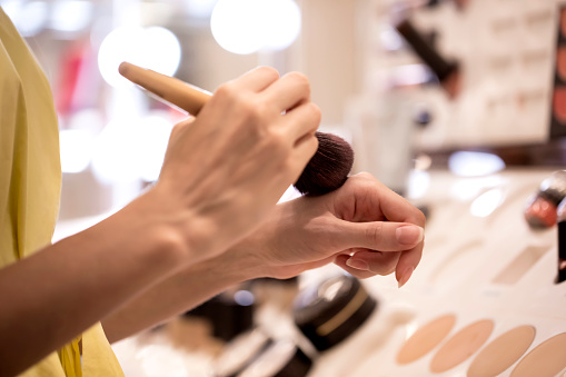 Selection of make up, selective focus 