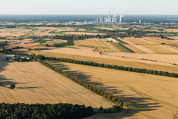 istock aerial view of  harvest fields in summer 497834406