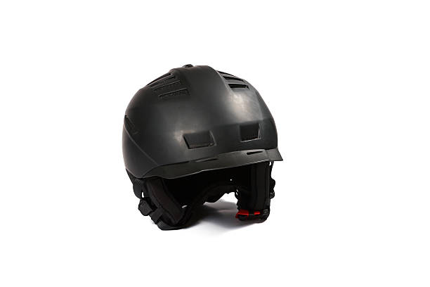 istock Black ski and snowboard helmet 497834814