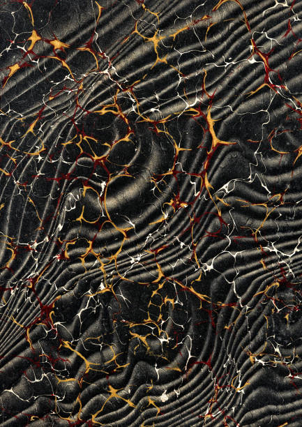 istock Luxury black and gold marbled paper texture 497835572