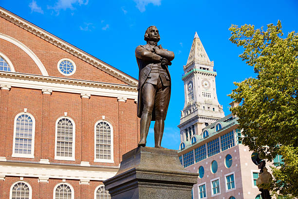 istock Boston Samuel Adams monument Faneuil Hall 497835914