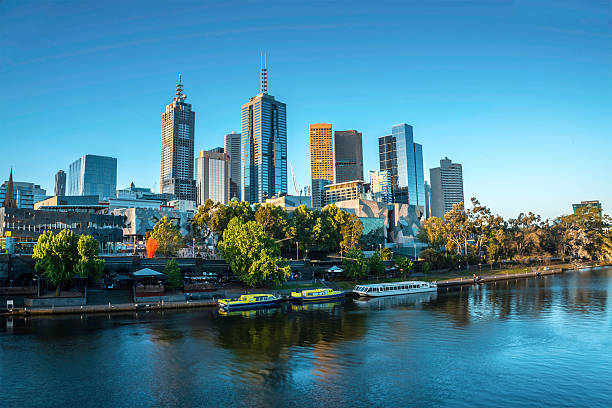 istock Melbourne skyline with skyscrapers 497837304