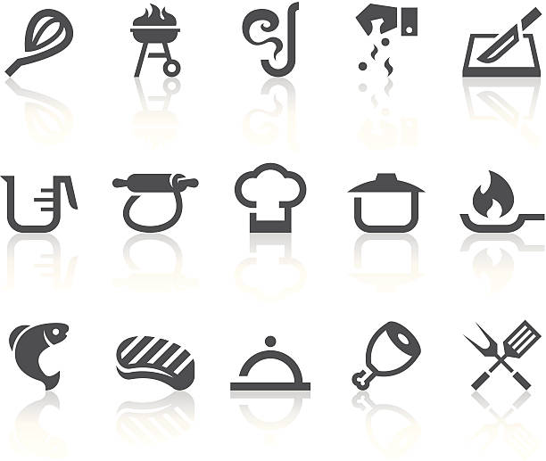 Cooking Icons | Simple Black Series vector art illustration
