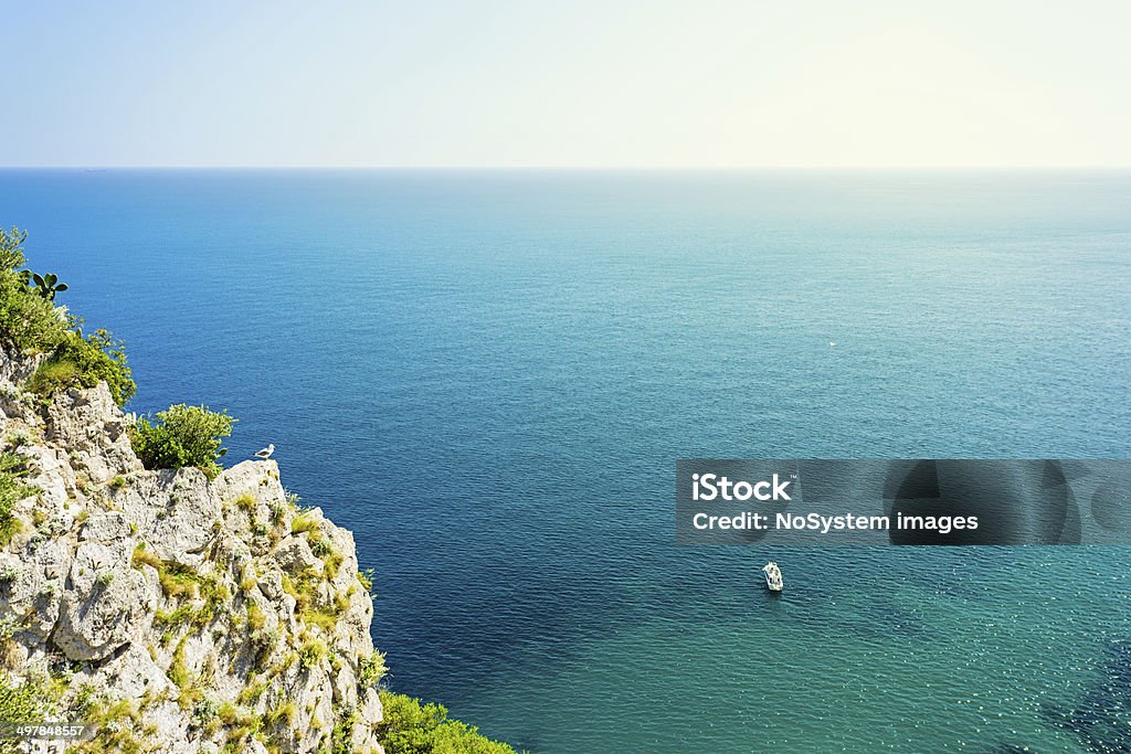 Blick von Giardini di Augusto, Capri - Lizenzfrei Blau Stock-Foto
