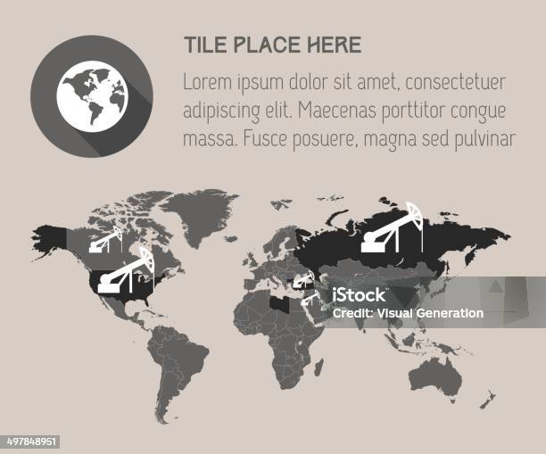 Map Of The World Stock Illustration - Download Image Now - Adult, Analyzing, Arrow Symbol