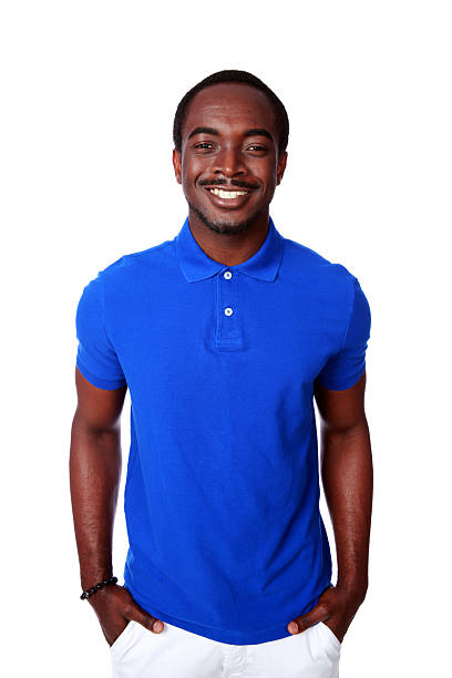 istock african man in blue t-shirt standing 497851291