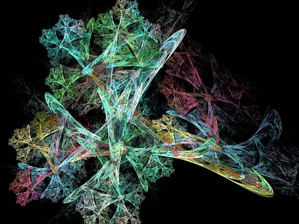 istock Digital Fractal on Black 497852753