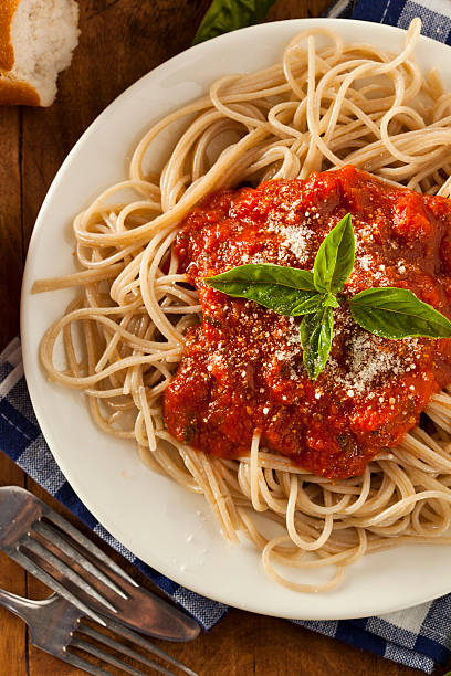istock Homemade Spaghetti with Marinara Sauce 497854127