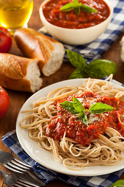 istock Homemade Spaghetti with Marinara Sauce 497854137