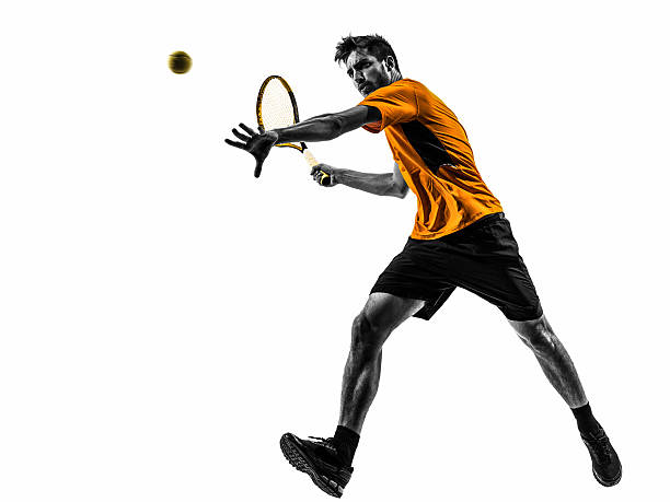 istock man tennis player silhouette 497855705