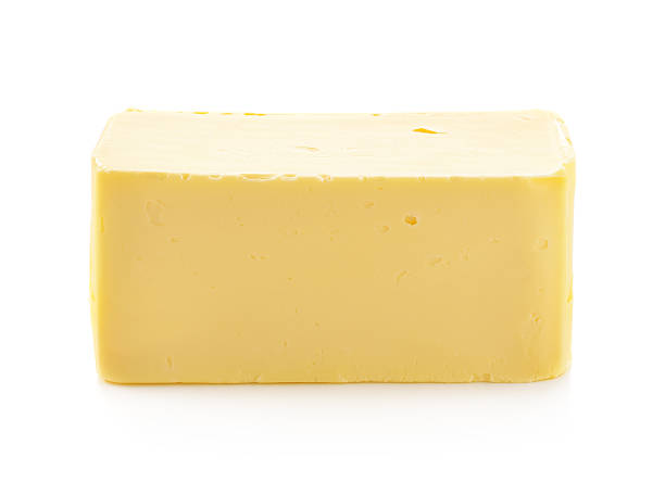 istock Stick of butter isolated on white background 497856238