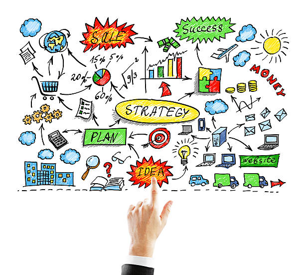 istock Business idea concept and man hand 497858410