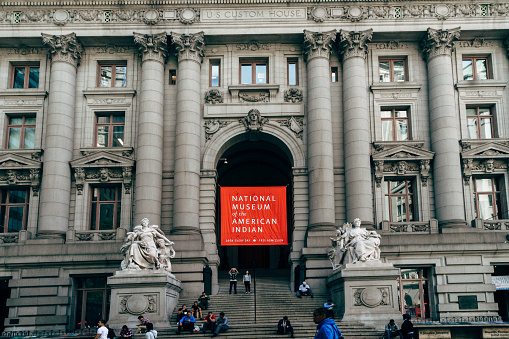 New York, USA - September 21, 2015: National Museum of the American Indian of New York City.