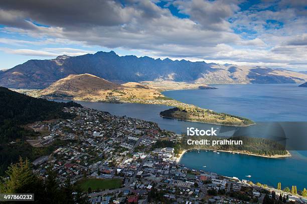 Queenstown Stock Photo - Download Image Now - 2015, Aerial View, Awe