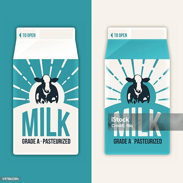 Milk Carton Stock Illustration - Download Image Now - Milk, Cow, Milk Bottle