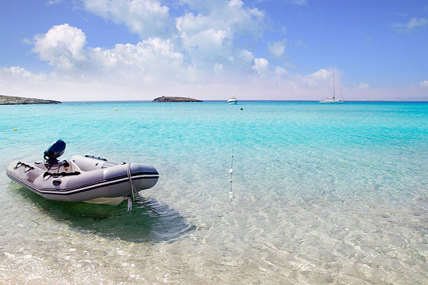 istock Illetes illetas formentera beach boats anchor 497862528