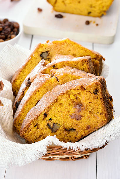 istock Slices of pumpkin bread 497865376