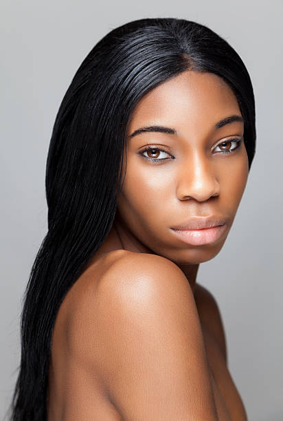 istock Black beauty with perfect skin 497865446