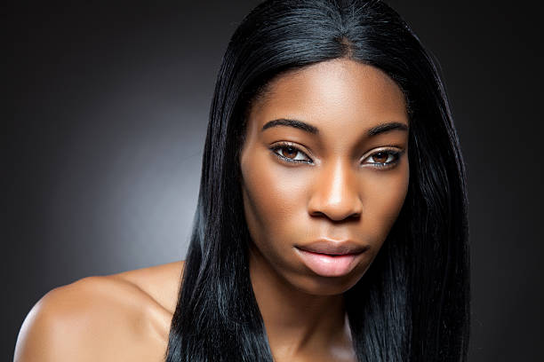 istock Black beauty with perfect skin 497865544