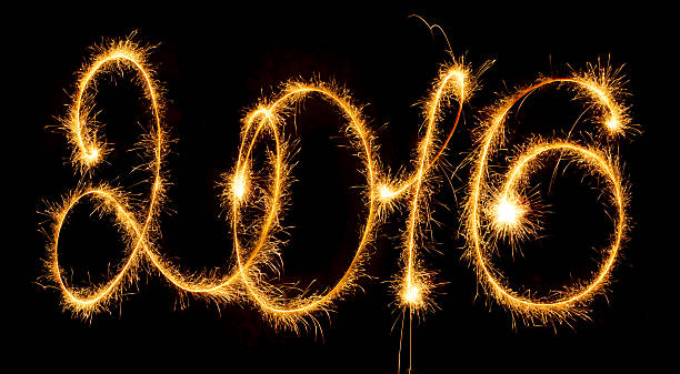 istock Happy New Year - 2016 with sparklers 497865916