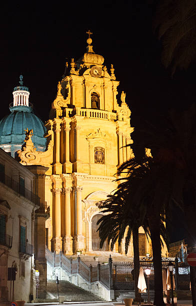 istock Ragusa Ibla, Sicily: Duomo di San Giorgio at Night 497866312
