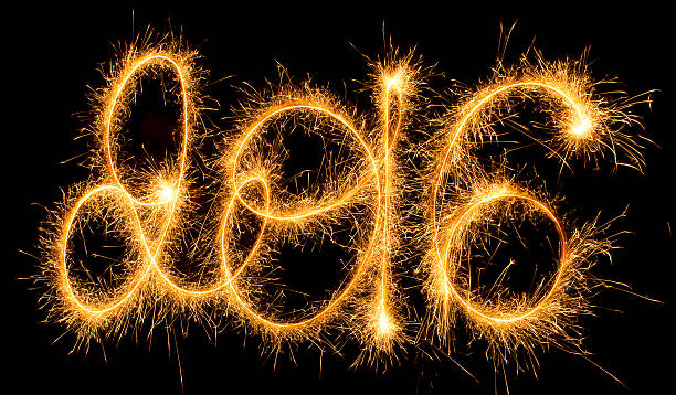 istock Happy New Year - 2016 with sparklers 497868492