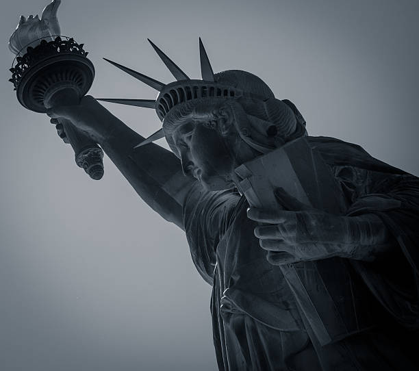 istock Close up of lady Liberty 497869700