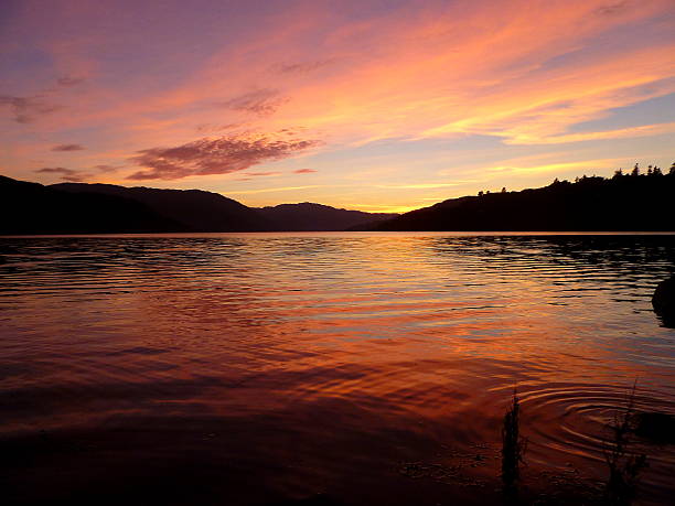 istock Colourful Sunset And Ripples On Loch Sunart 497870254