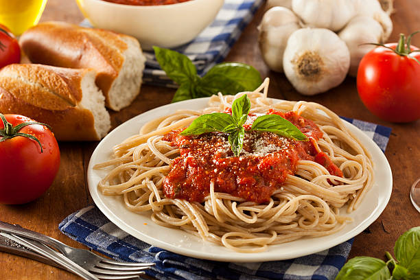 istock Homemade Spaghetti with Marinara Sauce 497891773