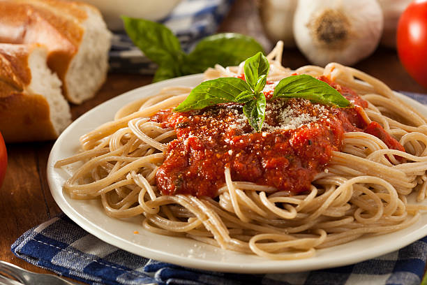 istock Homemade Spaghetti with Marinara Sauce 497891777