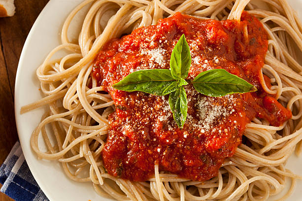 istock Homemade Spaghetti with Marinara Sauce 497891781