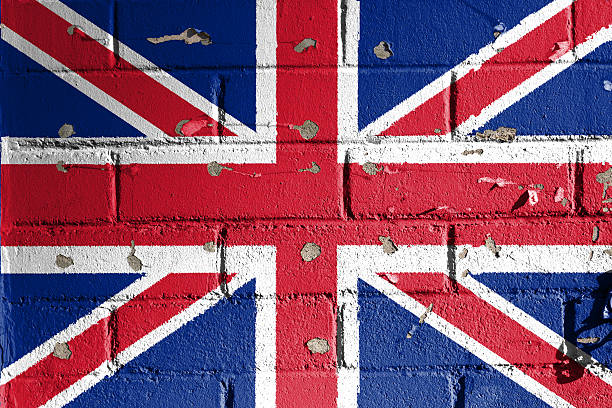 bandeira da grã-bretanha - english flag british flag flag grunge imagens e fotografias de stock